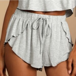 NWT Free People Essential Heather Lounge Shorts gray size M